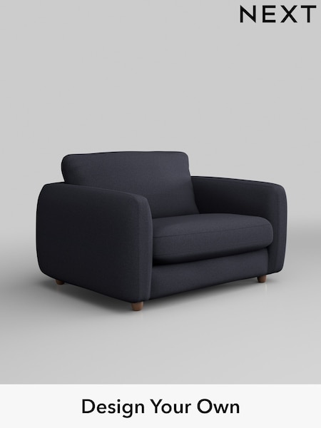 Tweedy Blend Easy Clean/Dark Slate Blue Aiden (H36457) | £825
