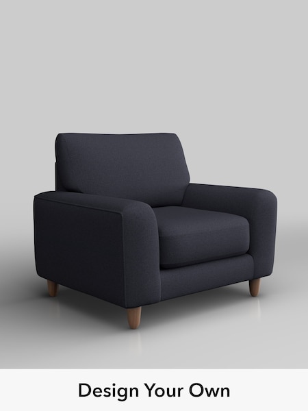 Tweedy Blend Easy Clean/Dark Slate Blue Campbell (H36459) | £775