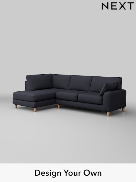 Tweedy Blend Easy Clean/Dark Slate Blue Campbell (H36459) | £1,775