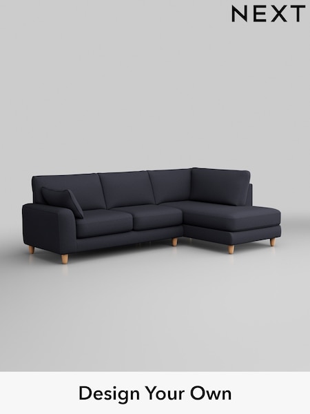 Tweedy Blend Easy Clean/Dark Slate Blue Campbell (H36459) | £1,775