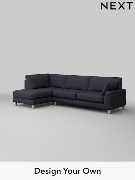 Tweedy Blend Easy Clean/Dark Slate Blue Campbell (H36459) | £1,875