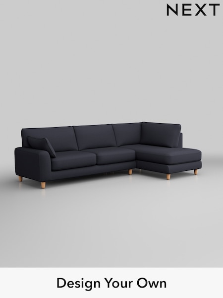 Tweedy Blend Easy Clean/Dark Slate Blue Campbell (H36459) | £1,875
