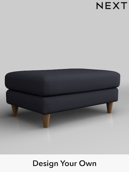 Tweedy Blend Easy Clean/Dark Slate Blue Hartley Highback Relaxed Sit (H36460) | £375