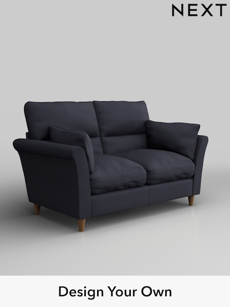 Tweedy Blend Easy Clean/Dark Slate Blue Hartley Highback Relaxed Sit (H36460) | £1,025