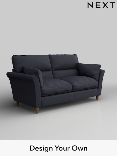 Tweedy Blend Easy Clean/Dark Slate Blue Hartley Highback Relaxed Sit (H36460) | £1,225