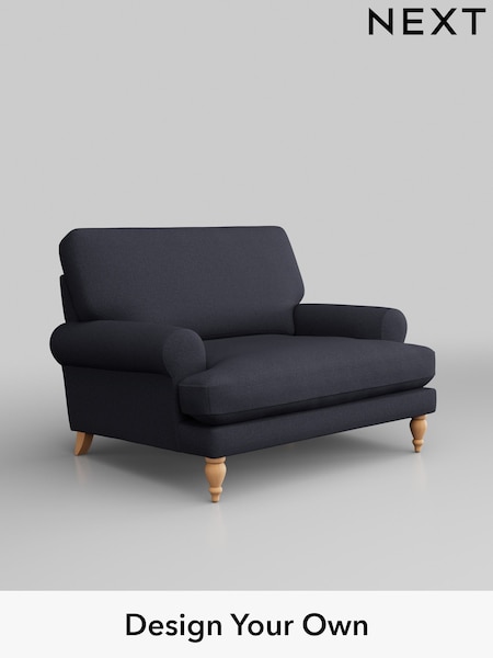 Tweedy Blend Easy Clean/Dark Slate Blue Erin Deep Relaxed Sit (H36461) | £875