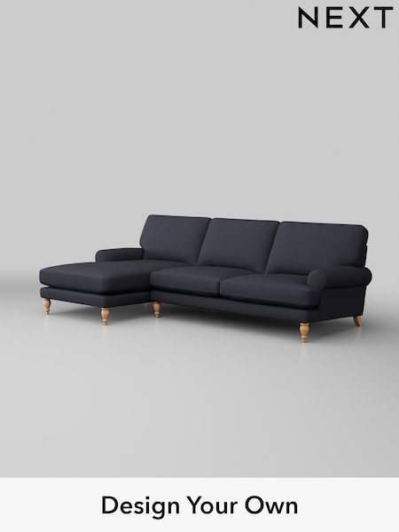 Tweedy Blend Easy Clean/Dark Slate Blue Erin Deep Relaxed Sit (H36461) | £1,850