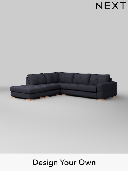 Tweedy Blend Easy Clean/Dark Slate Blue Brooke Deep Sit (H36462) | £2,725