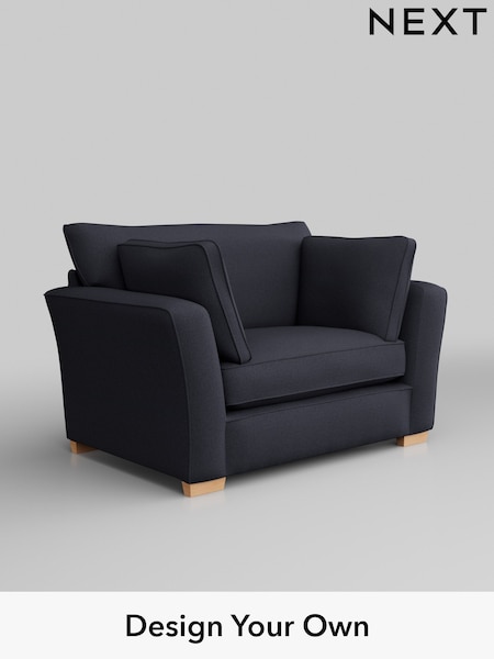 Tweedy Blend Easy Clean/Dark Slate Blue Heath Highback (H36464) | £750