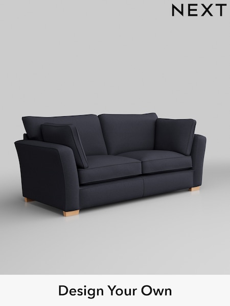 Tweedy Blend Easy Clean/Dark Slate Blue Heath Highback (H36464) | £1,225