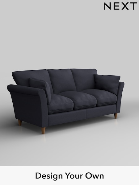 Tweedy Blend Easy Clean/Dark Slate Blue Hartley Relaxed Sit (H36465) | £1,175