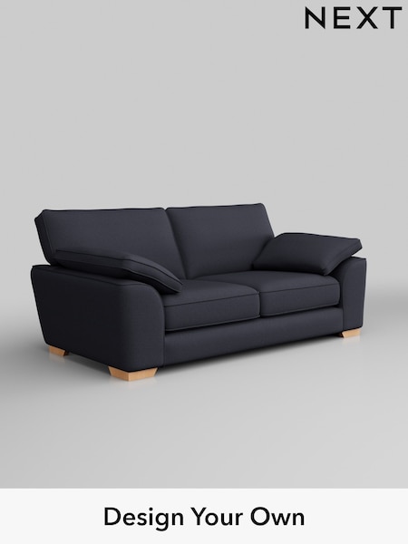 Tweedy Blend Easy Clean/Dark Slate Blue Stamford Grand Relaxed Sit (H36471) | £1,599