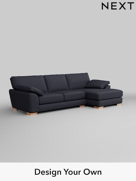 Tweedy Blend Easy Clean/Dark Slate Blue Stamford Grand Relaxed Sit (H36471) | £2,399