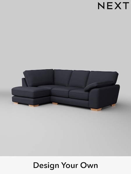 Tweedy Blend Easy Clean/Dark Slate Blue Stamford Grand Relaxed Sit (H36471) | £2,225