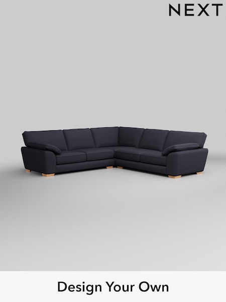 Tweedy Blend Easy Clean/Dark Slate Blue Stamford Grand Relaxed Sit (H36471) | £2,875