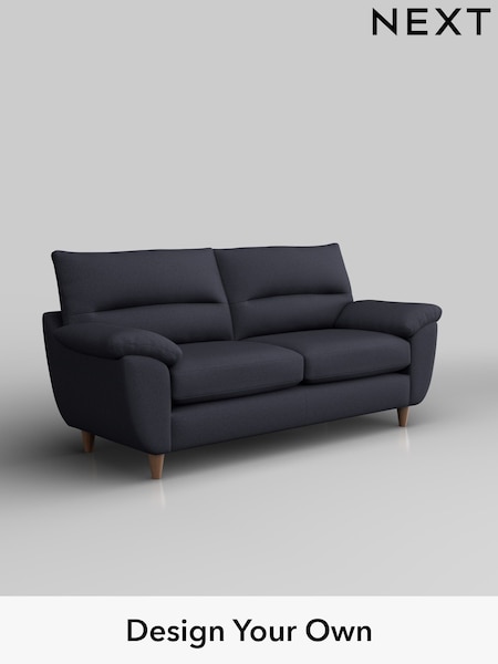 Tweedy Blend Easy Clean/Dark Slate Blue Elliot Highback (H36472) | £1,075