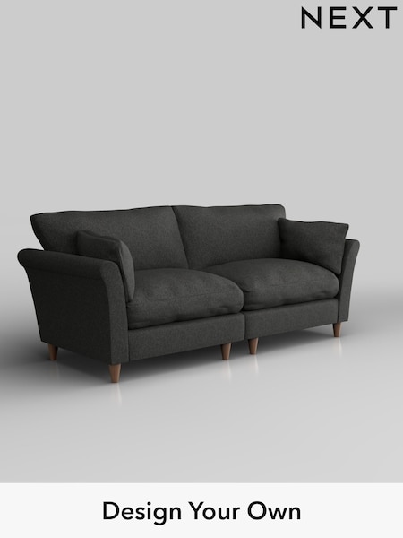 Tweedy Blend Easy Clean/Charcoal Grey Hartley Relaxed Sit (H36473) | £1,275