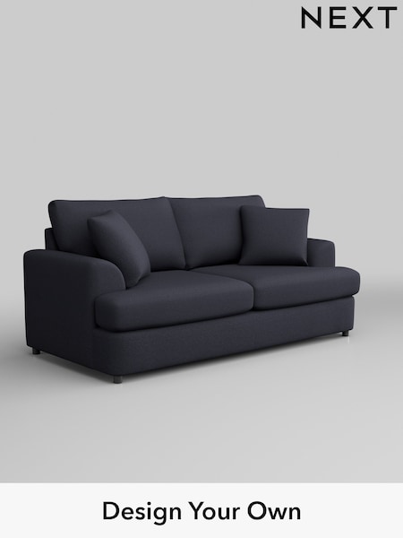 Tweedy Blend Easy Clean/Dark Slate Blue Parker Platform (H36476) | £1,150