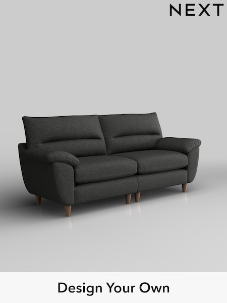 Tweedy Blend Easy Clean/Charcoal Grey Elliot Highback (H36480) | £1,175