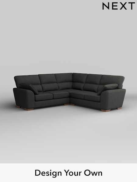 Tweedy Blend Easy Clean/Charcoal Grey Stamford Highback (H36483) | £2,275