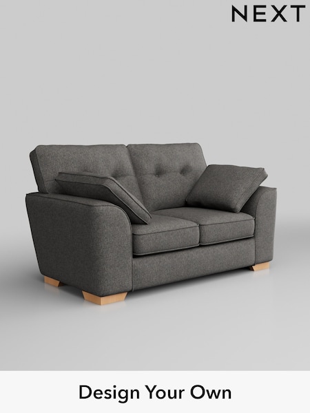 Tweedy Blend Easy Clean/Dark Grey Stamford Buttoned Back (H36488) | £975
