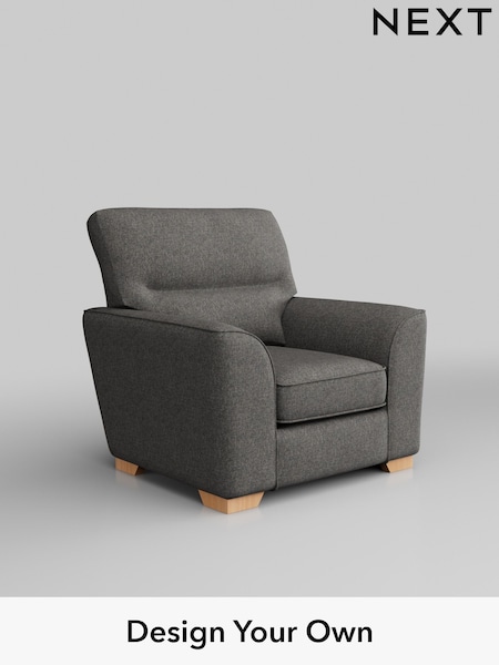 Tweedy Blend Easy Clean/Dark Grey Stamford Highback (H36496) | £699