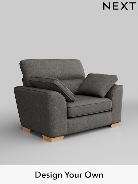 Tweedy Blend Easy Clean/Dark Grey Stamford Highback (H36496) | £799
