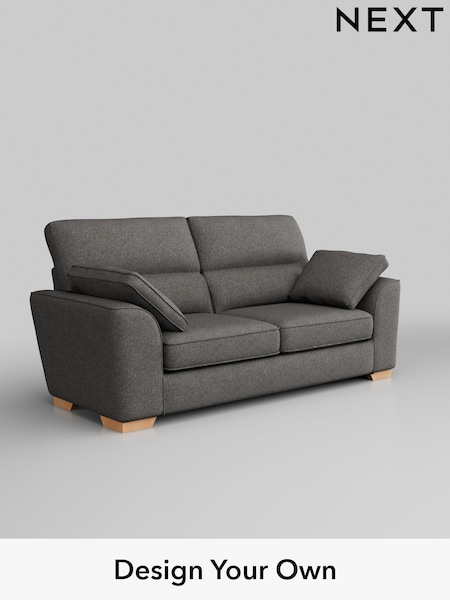 Tweedy Blend Easy Clean/Dark Grey Stamford Highback (H36496) | £1,175