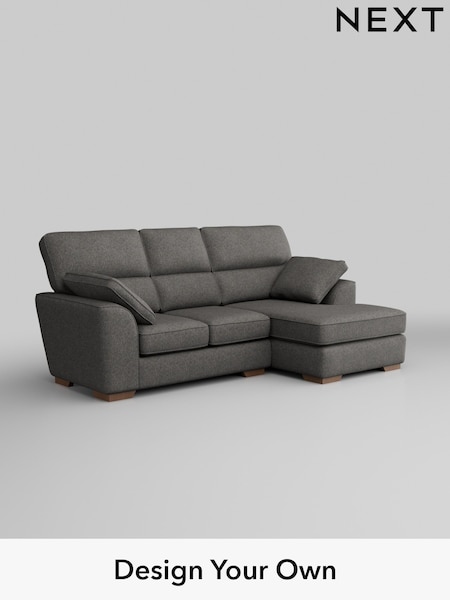 Tweedy Blend Easy Clean/Dark Grey Stamford Highback (H36496) | £1,625