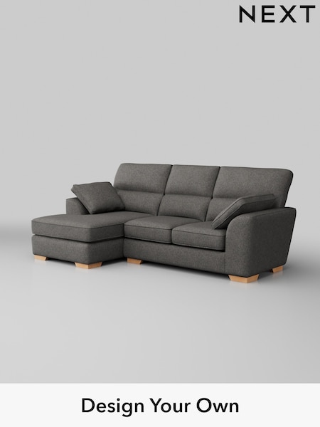 Tweedy Blend Easy Clean/Dark Grey Stamford Highback (H36496) | £1,725