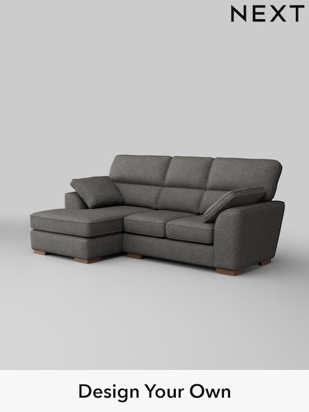 Tweedy Blend Easy Clean/Dark Grey Stamford Highback (H36496) | £1,875