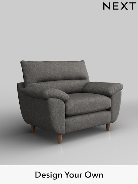 Tweedy Blend Easy Clean/Dark Grey Elliot Highback (H36497) | £675
