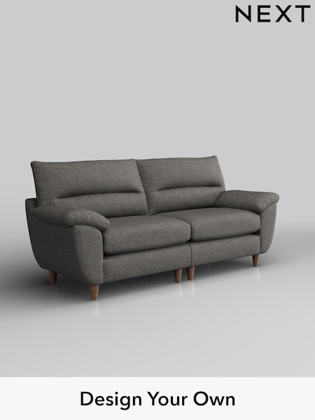 Tweedy Blend Easy Clean/Dark Grey Elliot Highback (H36497) | £1,175
