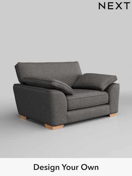 Tweedy Blend Easy Clean/Dark Grey Stamford Grand Relaxed Sit (H36502) | £1,199