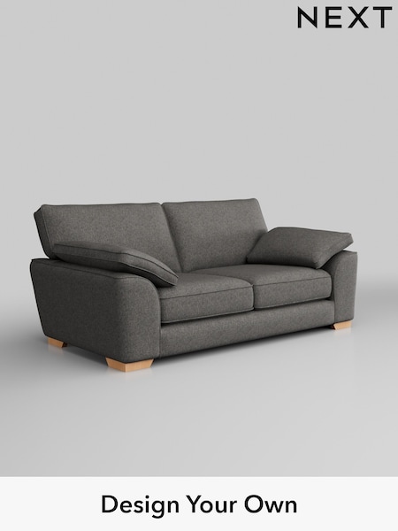 Tweedy Blend Easy Clean/Dark Grey Stamford Grand Relaxed Sit (H36502) | £1,599