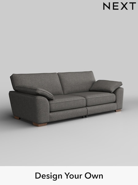 Tweedy Blend Easy Clean/Dark Grey Stamford Grand Relaxed Sit (H36502) | £1,699