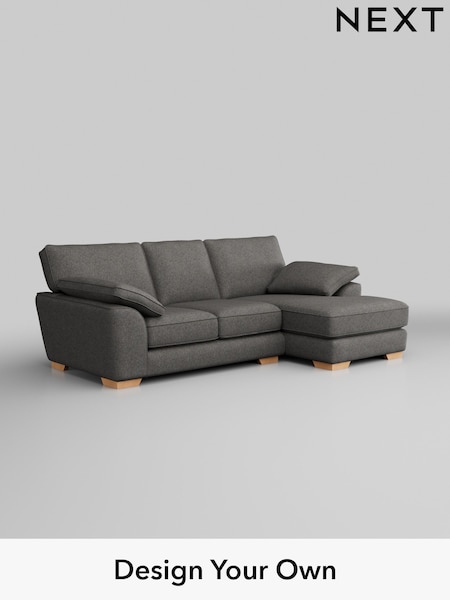 Tweedy Blend Easy Clean/Dark Grey Stamford Grand Relaxed Sit (H36502) | £2,125