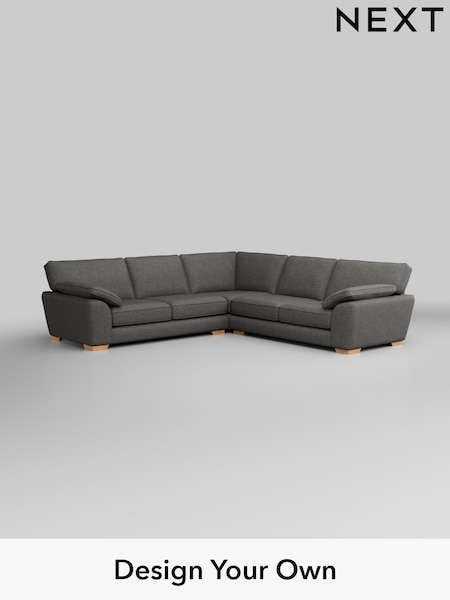 Tweedy Blend Easy Clean/Dark Grey Stamford Grand Relaxed Sit (H36502) | £2,875