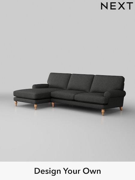 Tweedy Blend Easy Clean/Charcoal Grey Erin Deep Relaxed Sit (H36513) | £1,850