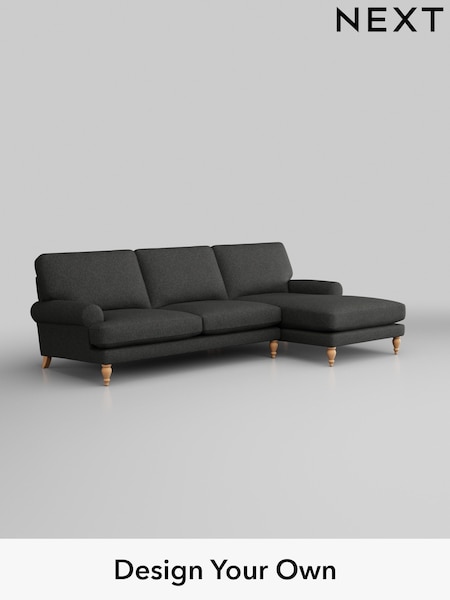 Tweedy Blend Easy Clean/Charcoal Grey Erin Deep Relaxed Sit (H36513) | £1,850