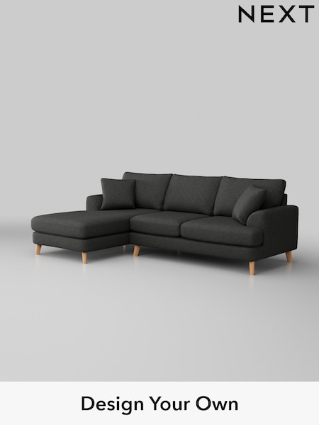 Tweedy Blend Easy Clean/Charcoal Grey Parker (H36521) | £2,050
