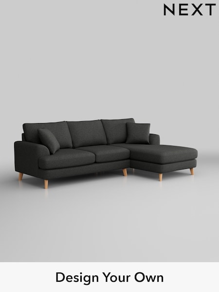 Tweedy Blend Easy Clean/Charcoal Grey Parker (H36521) | £2,050