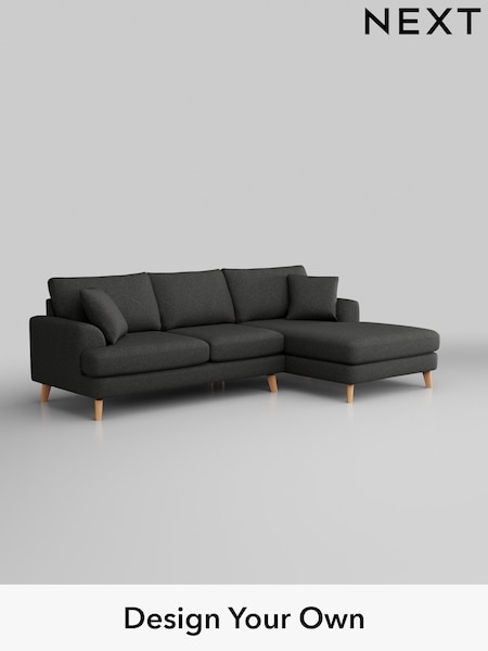 Tweedy Blend Easy Clean/Charcoal Grey Parker (H36521) | £2,150