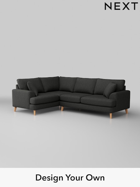 Tweedy Blend Easy Clean/Charcoal Grey Parker (H36521) | £2,175