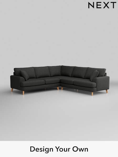 Tweedy Blend Easy Clean/Charcoal Grey Parker (H36521) | £2,575