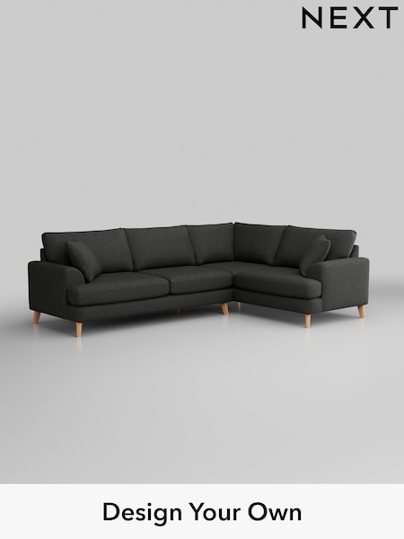 Tweedy Blend Easy Clean/Charcoal Grey Parker (H36521) | £2,275