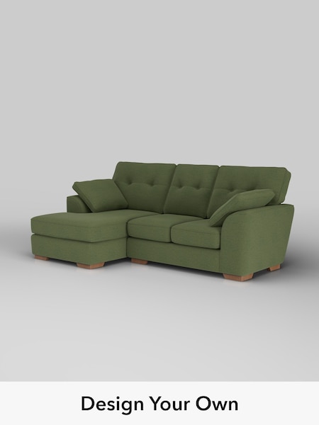 Ripple Chenille/Mid Moss Green Stamford Buttoned Back (H36557) | £1,775