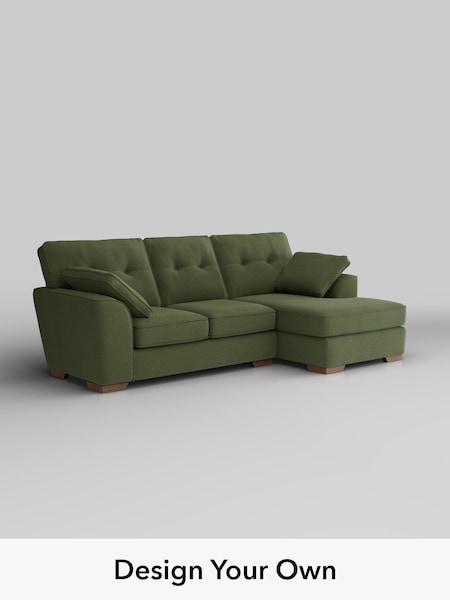 Ripple Chenille/Mid Moss Green Stamford Buttoned Back (H36557) | £1,875