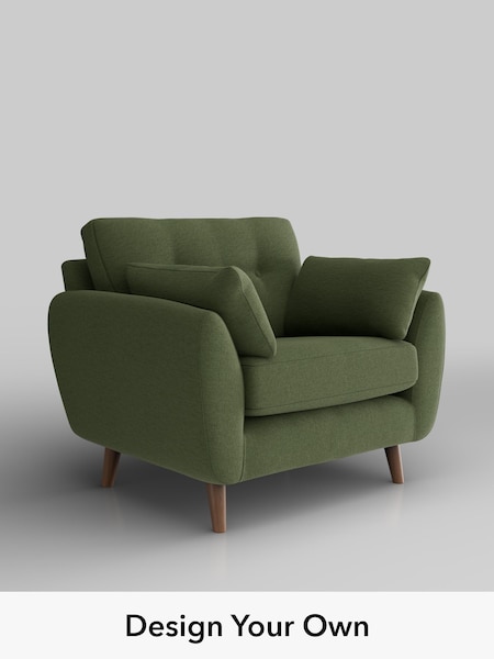 Ripple Chenille/Mid Moss Green Wilson Buttoned Back (H36561) | £699