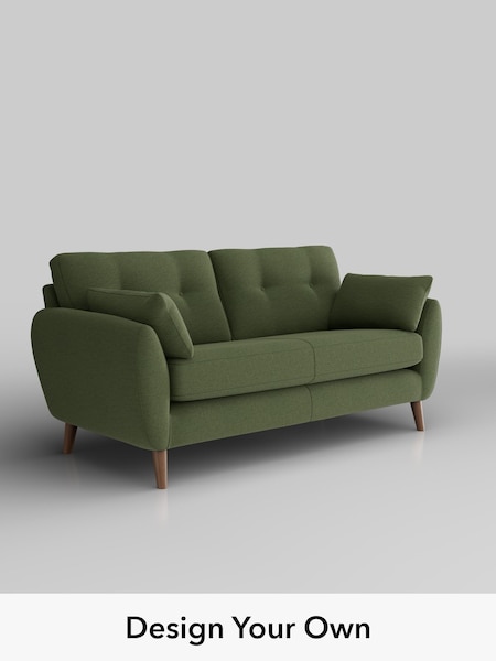 Ripple Chenille/Mid Moss Green Wilson Buttoned Back (H36561) | £1,050